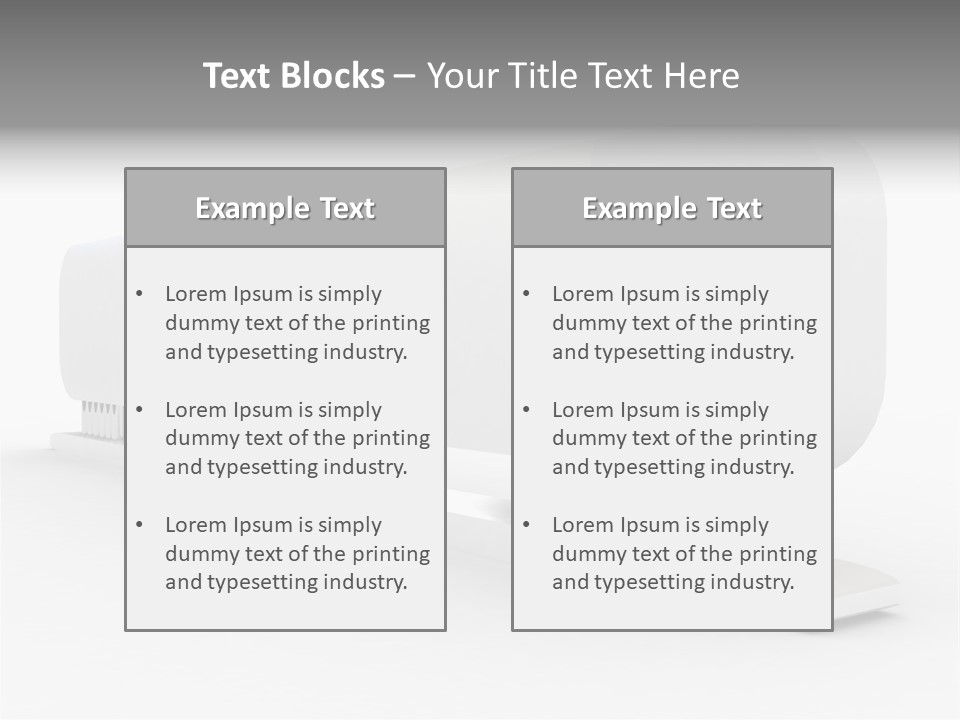 White Blank Commercial PowerPoint Template