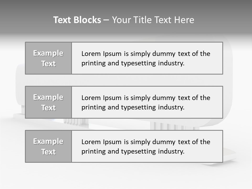 White Blank Commercial PowerPoint Template