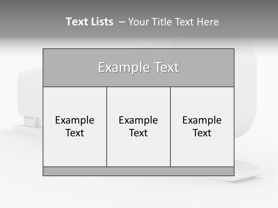 White Blank Commercial PowerPoint Template