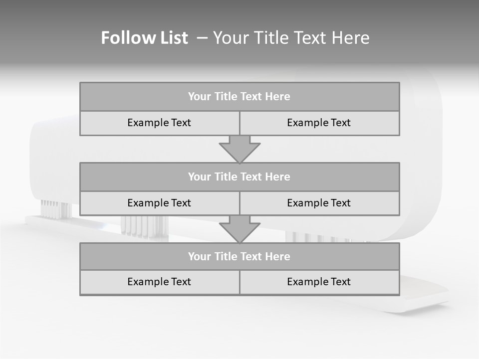 White Blank Commercial PowerPoint Template