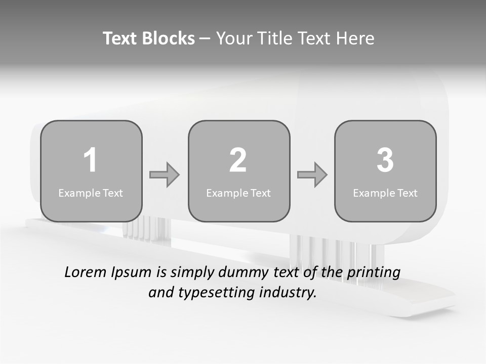 White Blank Commercial PowerPoint Template