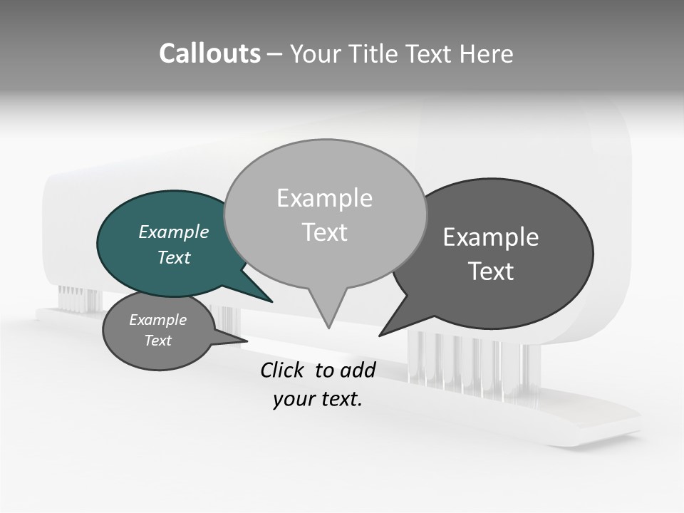 White Blank Commercial PowerPoint Template