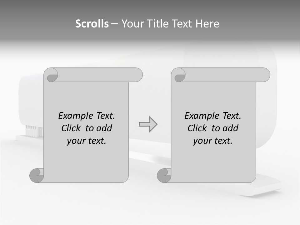White Blank Commercial PowerPoint Template