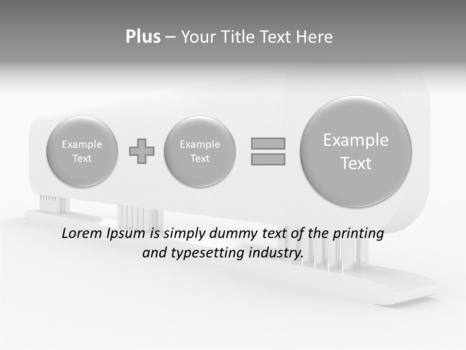 White Blank Commercial PowerPoint Template