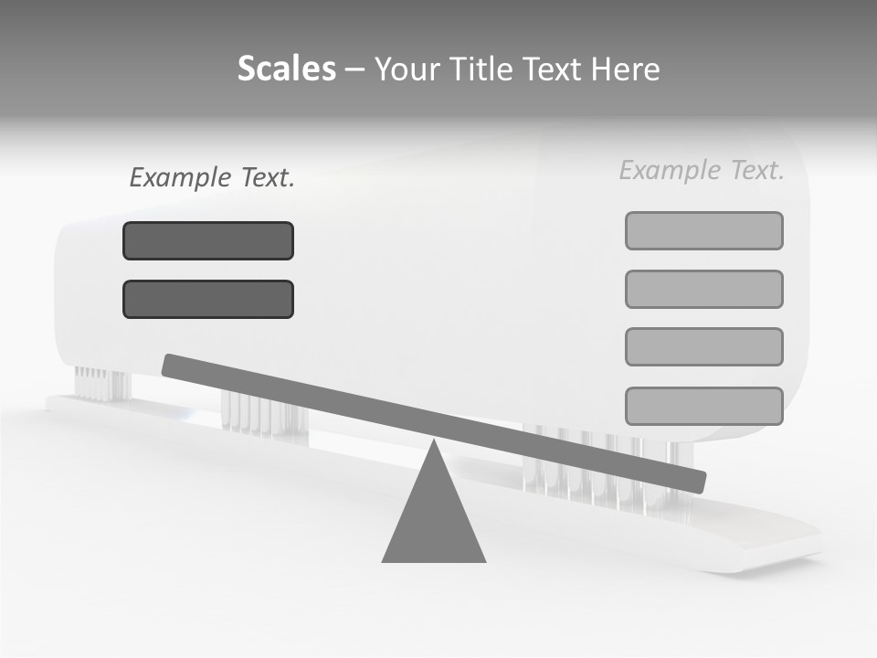 White Blank Commercial PowerPoint Template