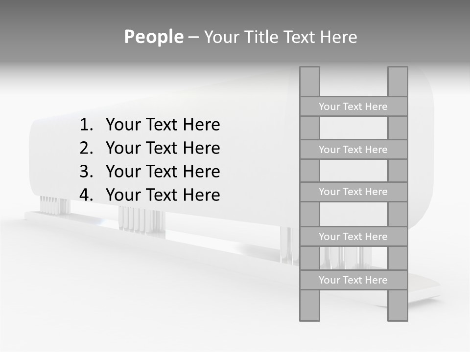White Blank Commercial PowerPoint Template