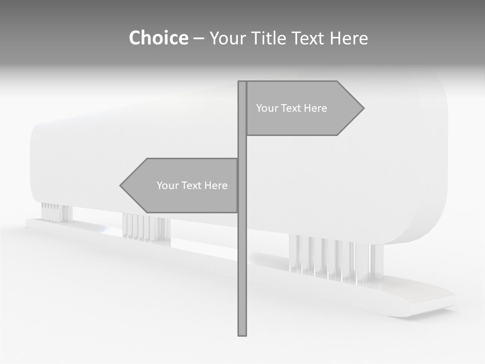 White Blank Commercial PowerPoint Template