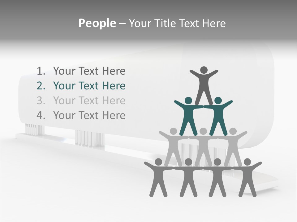 White Blank Commercial PowerPoint Template