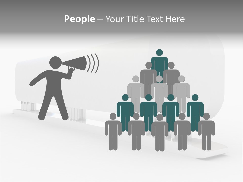 White Blank Commercial PowerPoint Template