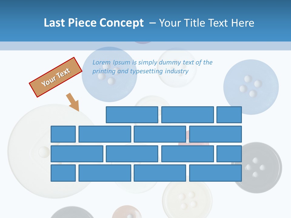 Collection Repair Cloth PowerPoint Template