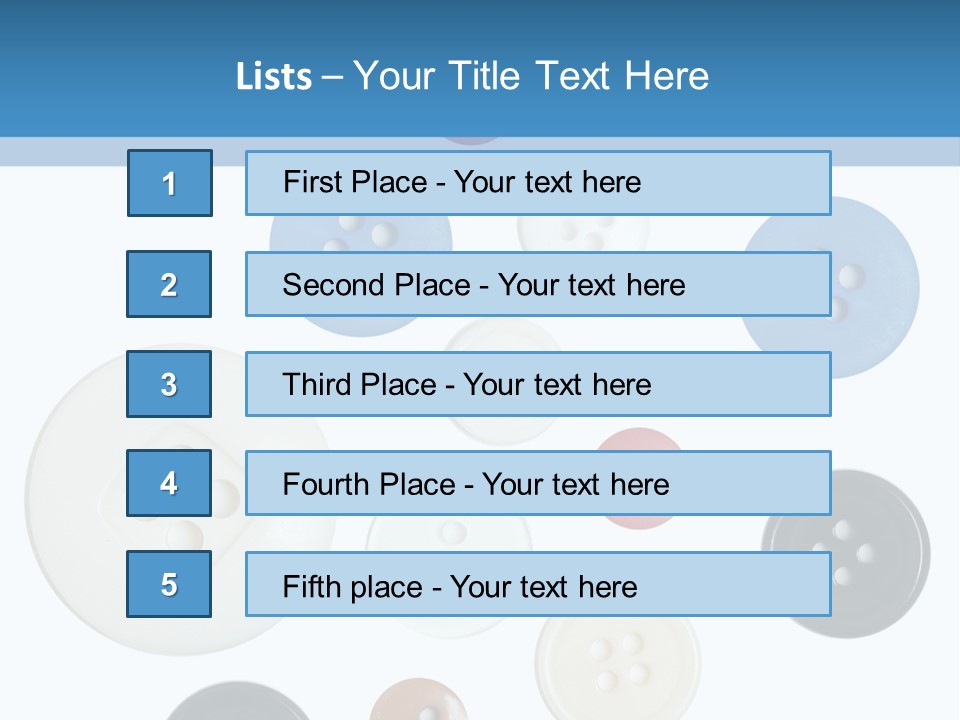 Collection Repair Cloth PowerPoint Template