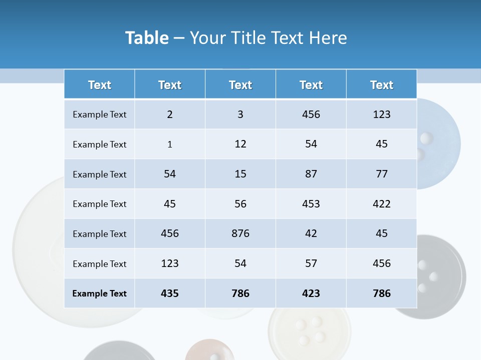 Collection Repair Cloth PowerPoint Template