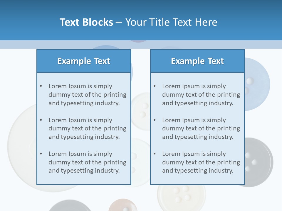 Collection Repair Cloth PowerPoint Template