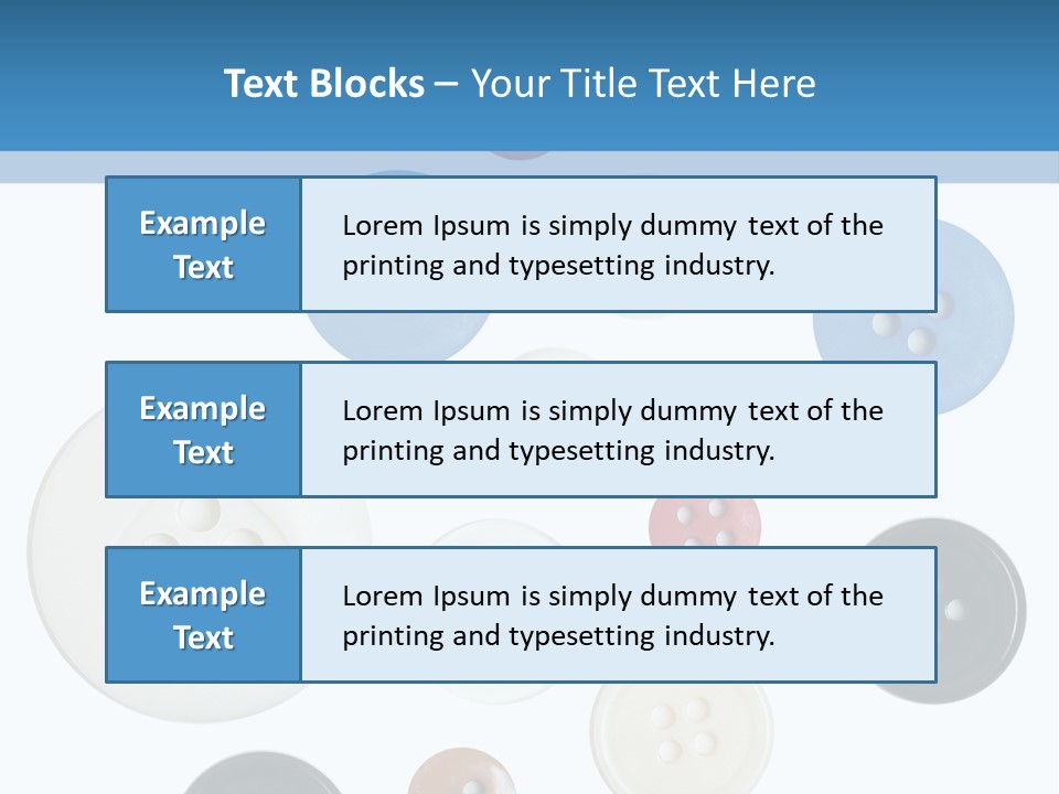 Collection Repair Cloth PowerPoint Template