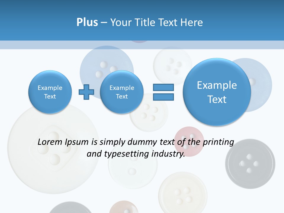 Collection Repair Cloth PowerPoint Template