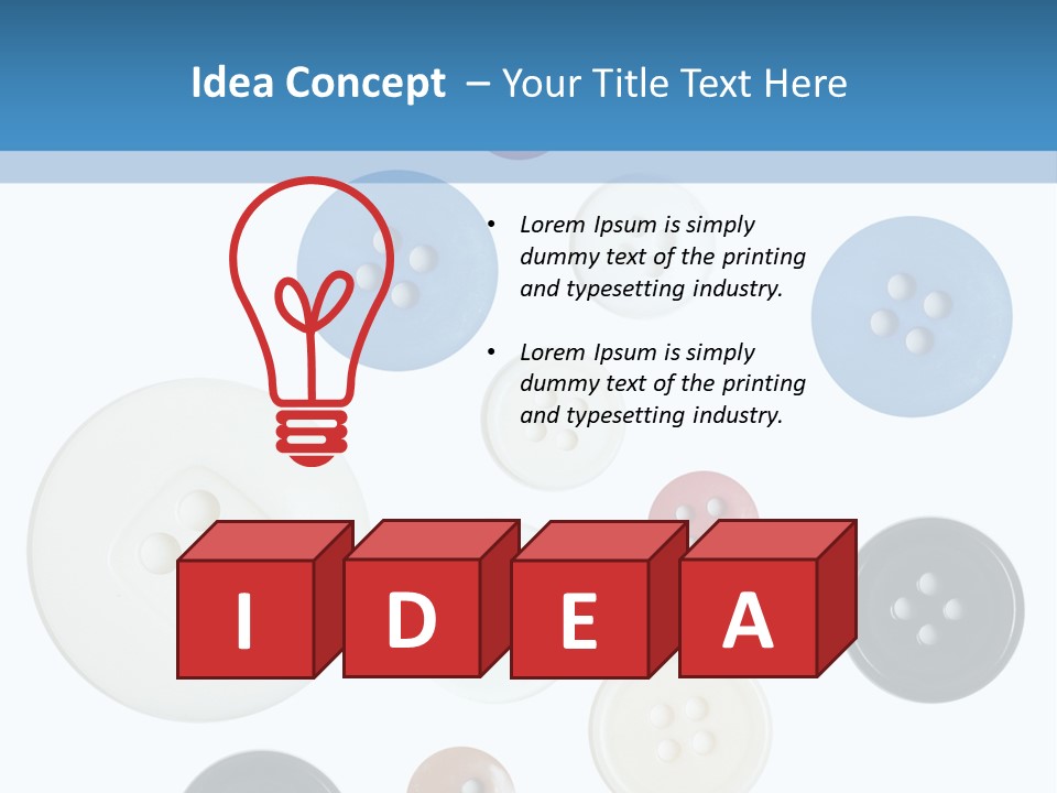 Collection Repair Cloth PowerPoint Template