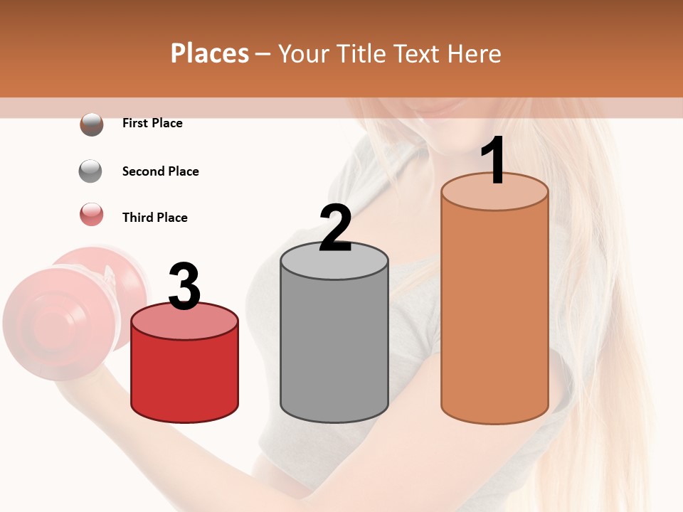 Person Female Lift PowerPoint Template