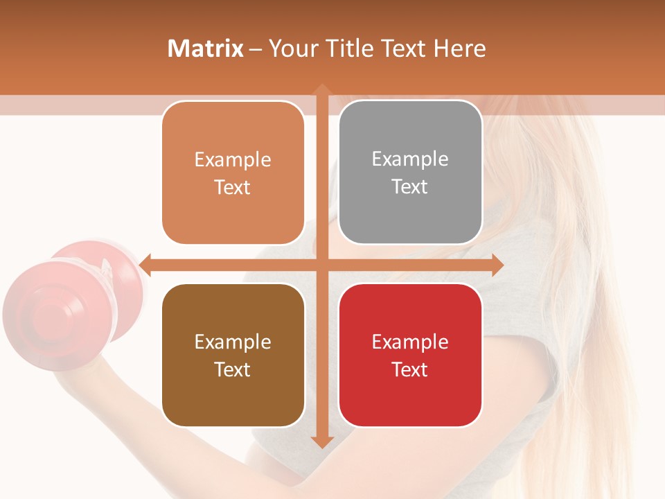 Person Female Lift PowerPoint Template