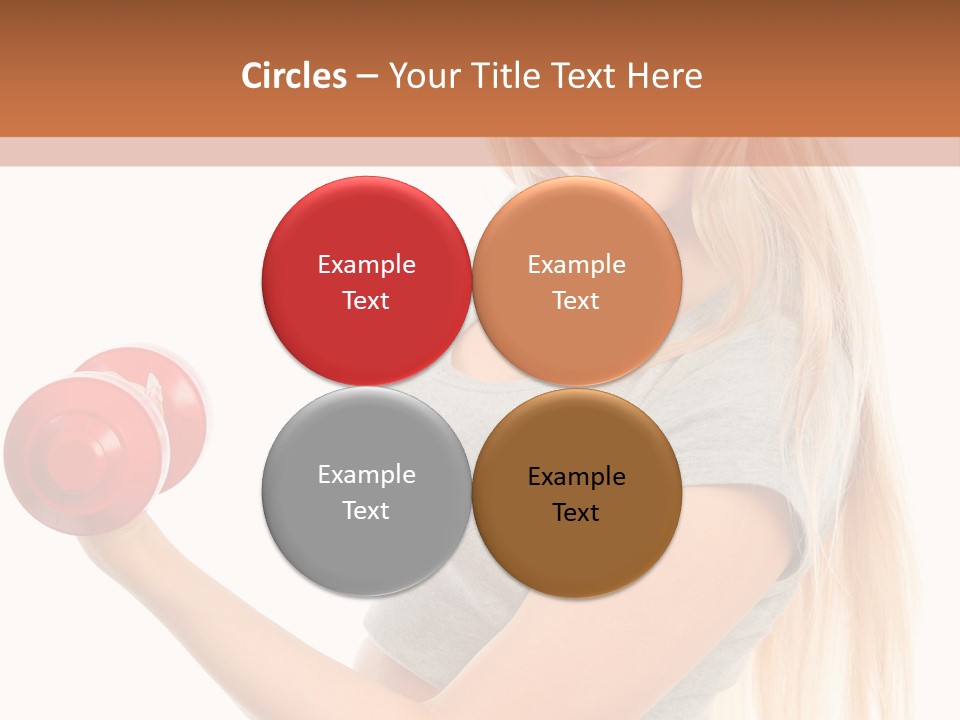 Person Female Lift PowerPoint Template