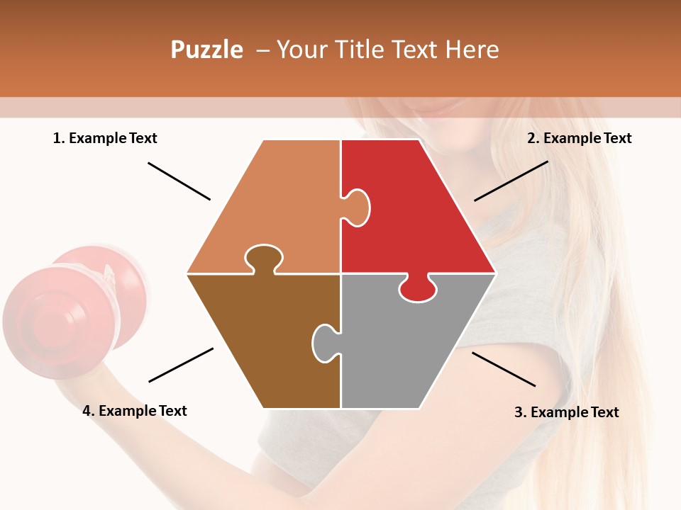 Person Female Lift PowerPoint Template