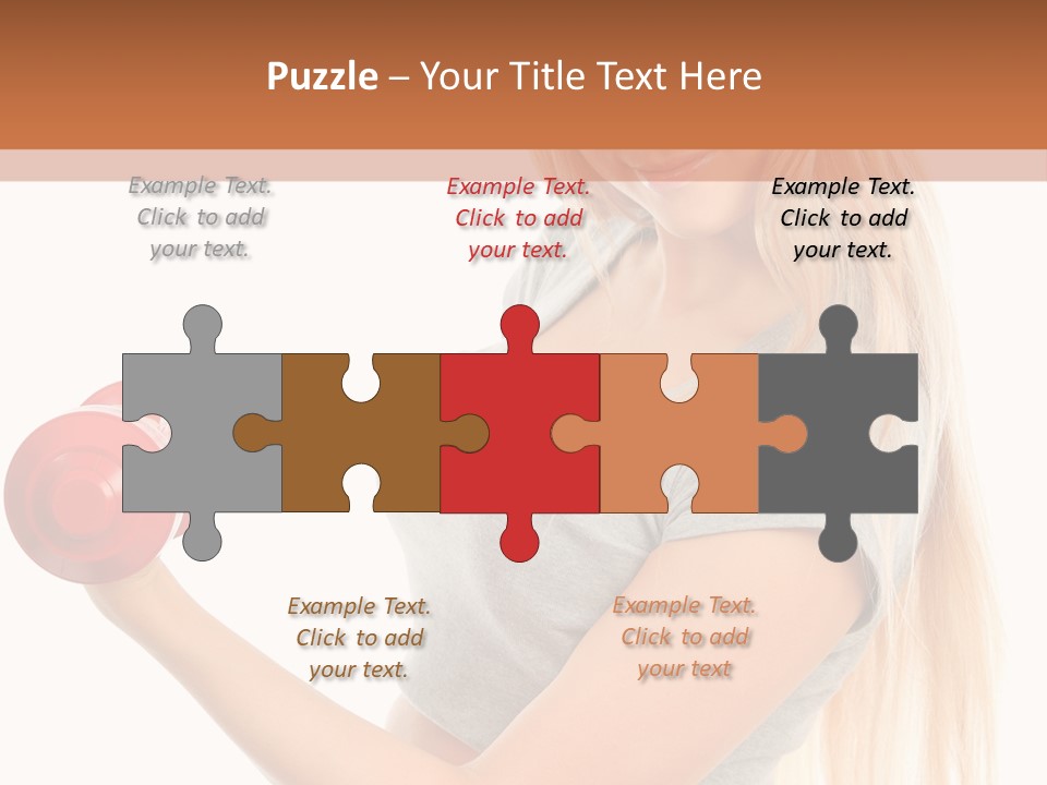 Person Female Lift PowerPoint Template