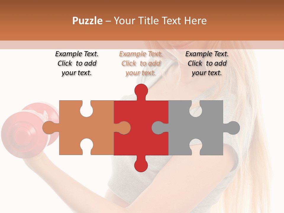 Person Female Lift PowerPoint Template