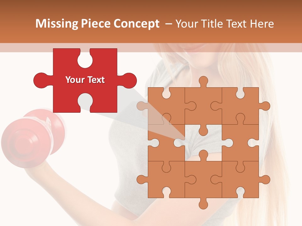 Person Female Lift PowerPoint Template