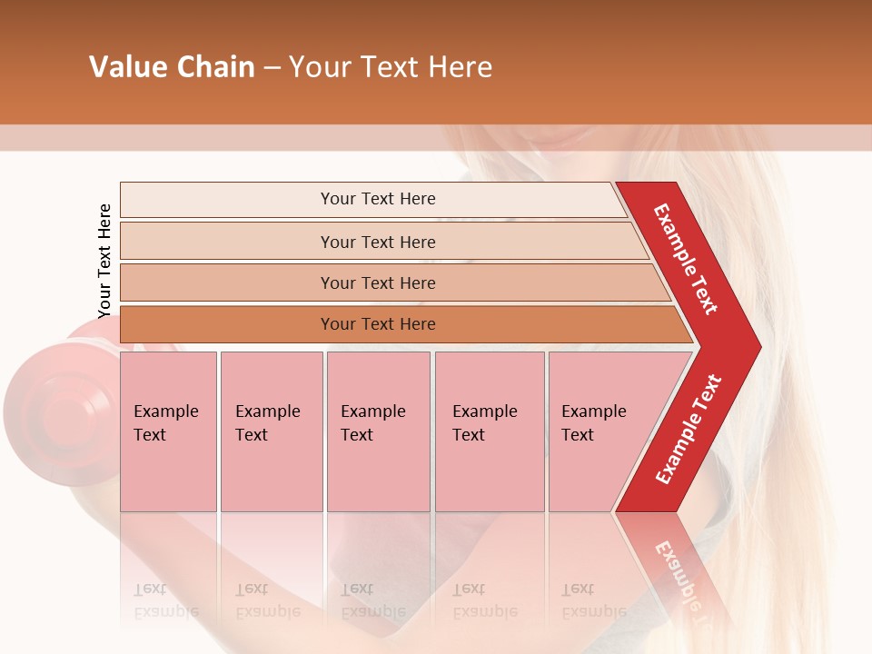 Person Female Lift PowerPoint Template