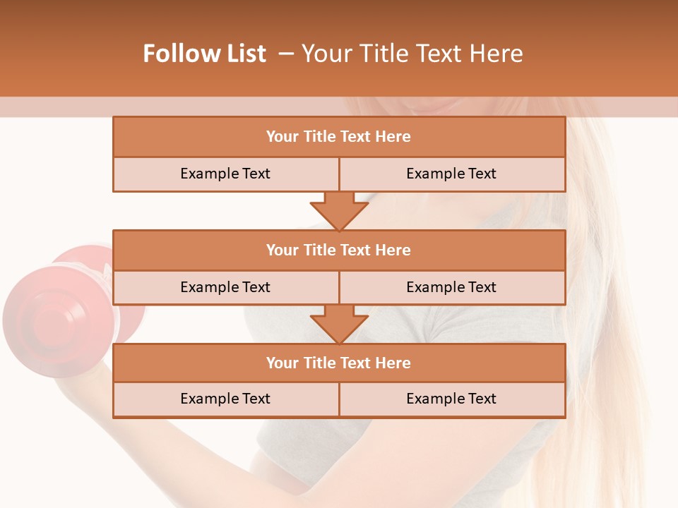 Person Female Lift PowerPoint Template