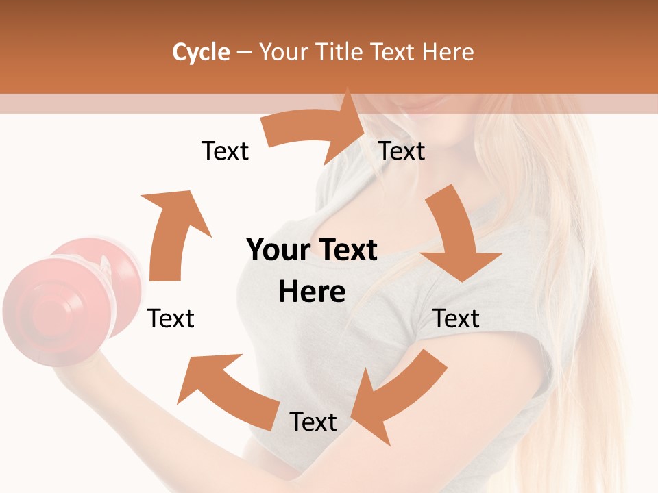 Person Female Lift PowerPoint Template