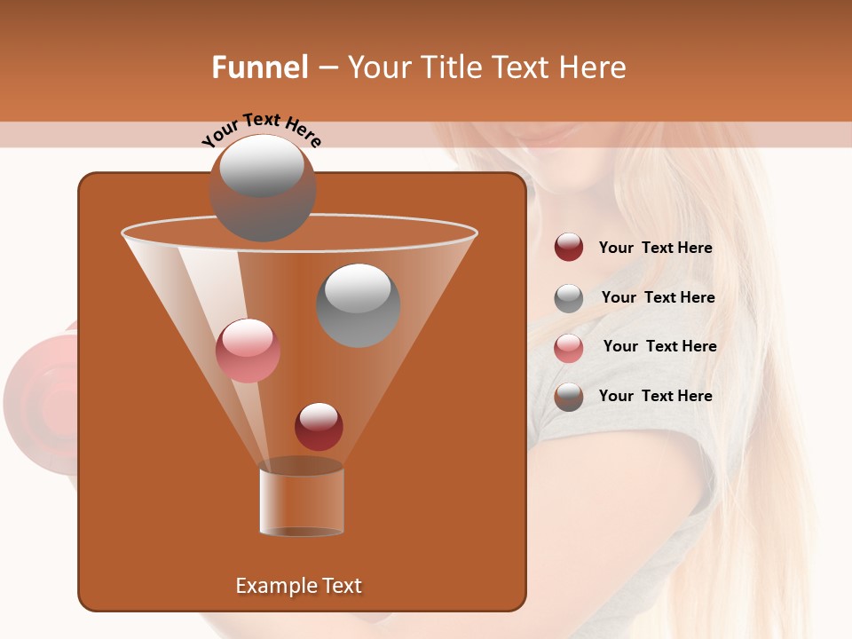 Person Female Lift PowerPoint Template