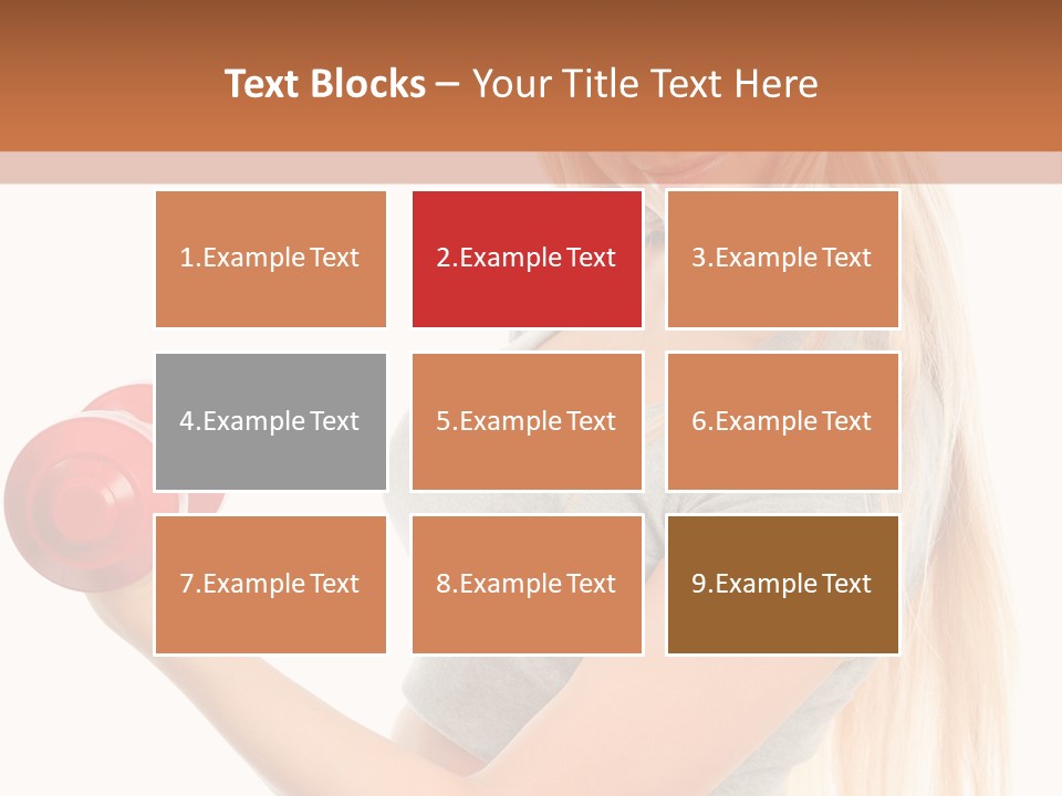 Person Female Lift PowerPoint Template