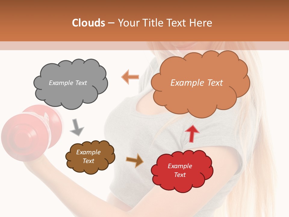Person Female Lift PowerPoint Template