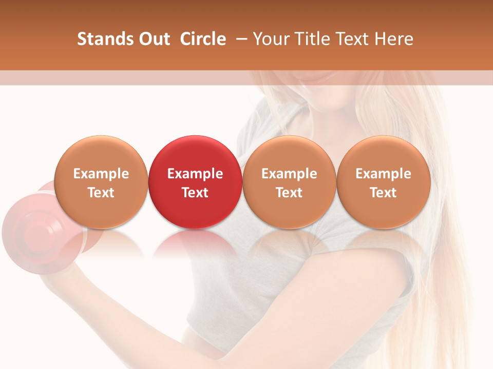 Person Female Lift PowerPoint Template