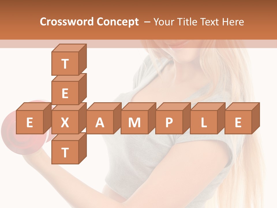 Person Female Lift PowerPoint Template