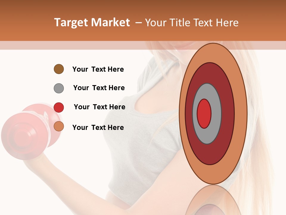 Person Female Lift PowerPoint Template