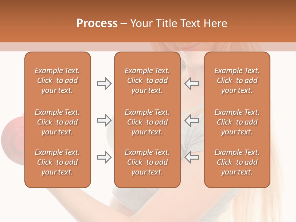 Person Female Lift PowerPoint Template