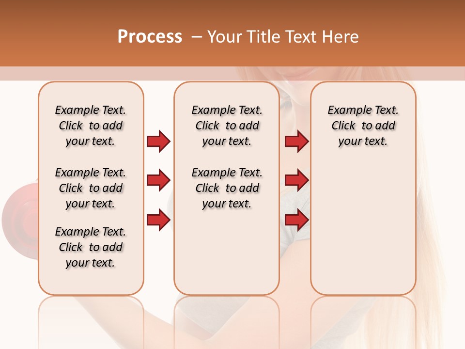 Person Female Lift PowerPoint Template
