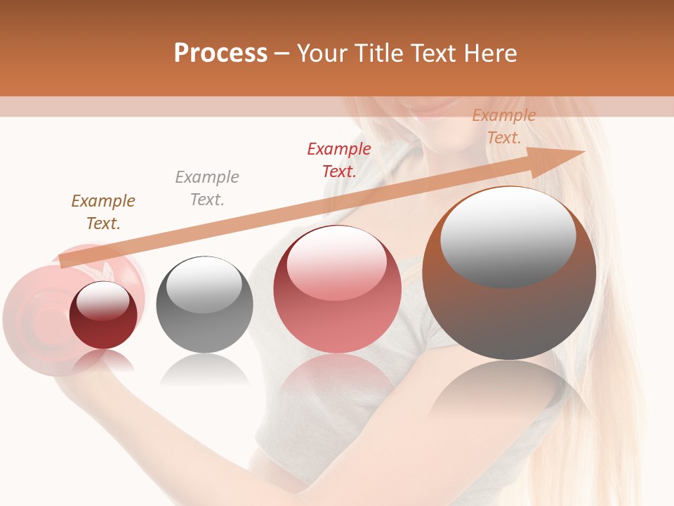 Person Female Lift PowerPoint Template