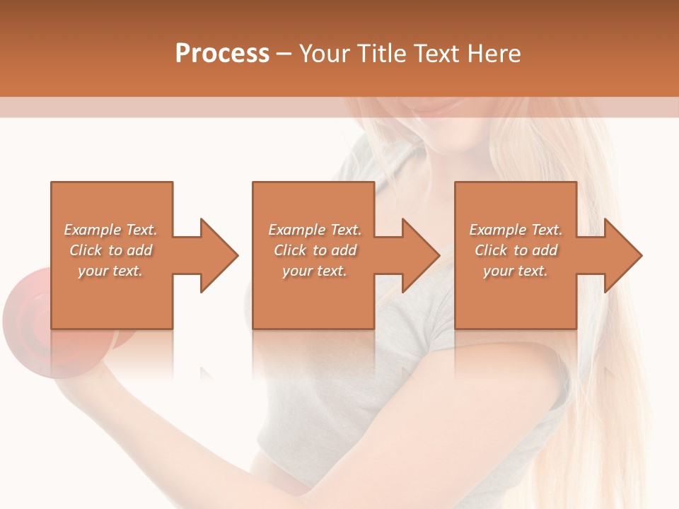 Person Female Lift PowerPoint Template