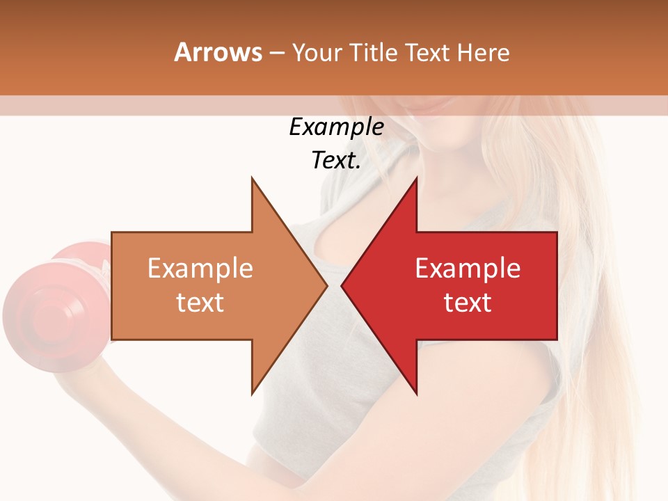 Person Female Lift PowerPoint Template