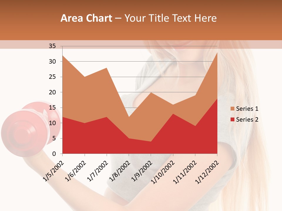 Person Female Lift PowerPoint Template