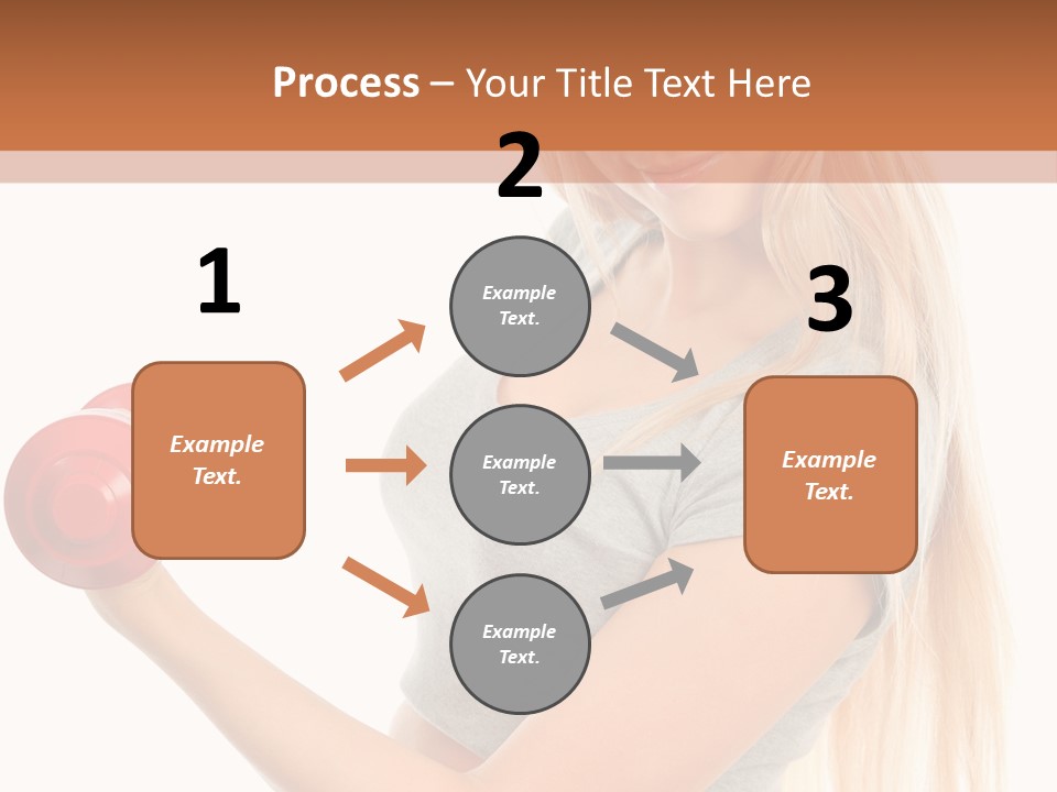 Person Female Lift PowerPoint Template