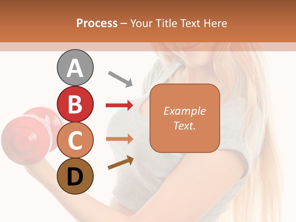 Person Female Lift PowerPoint Template