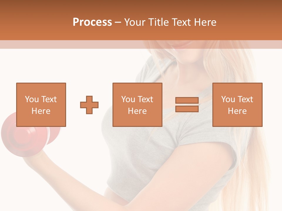 Person Female Lift PowerPoint Template