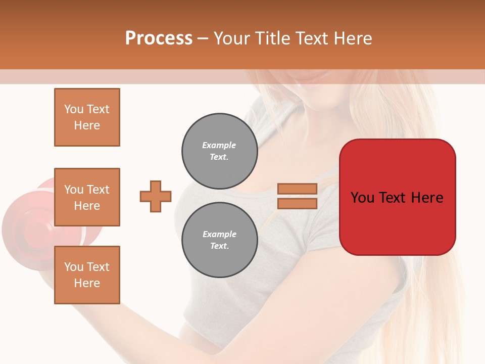 Person Female Lift PowerPoint Template