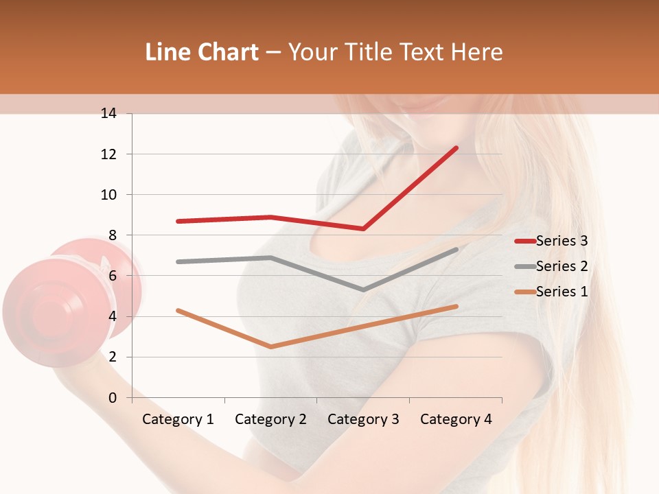 Person Female Lift PowerPoint Template