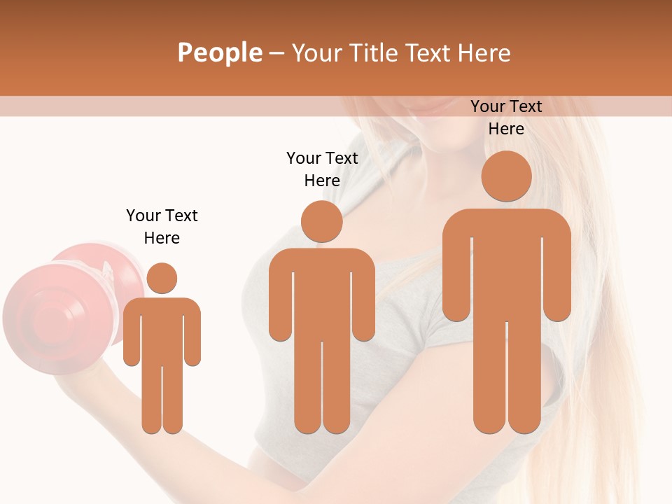 Person Female Lift PowerPoint Template