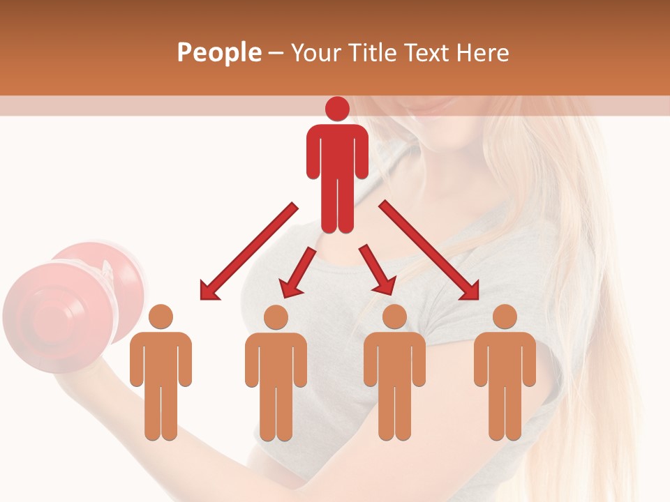 Person Female Lift PowerPoint Template
