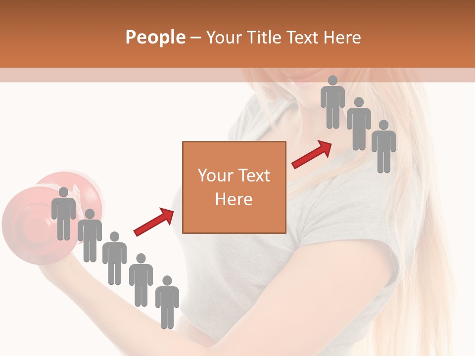 Person Female Lift PowerPoint Template